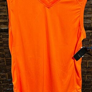 (2) D.F.P. (Dry Fit Performance) orange & blue
 Men's Tank Top